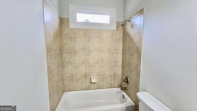 838 Natchez Valley Trce NE, Grayson, GA 30017 - bathroom featuring toilet and tub / shower combination