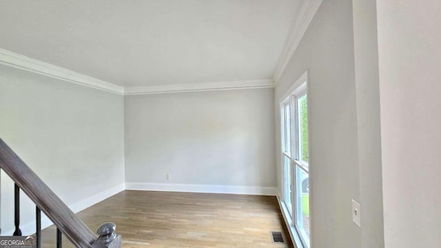 838 Natchez Valley Trce NE, Grayson, GA 30017 - unfurnished room featuring ornamental molding and wood finished floors