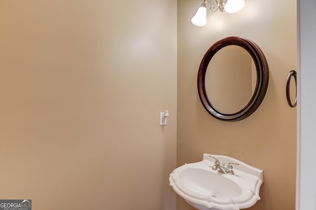 bathroom with a sink