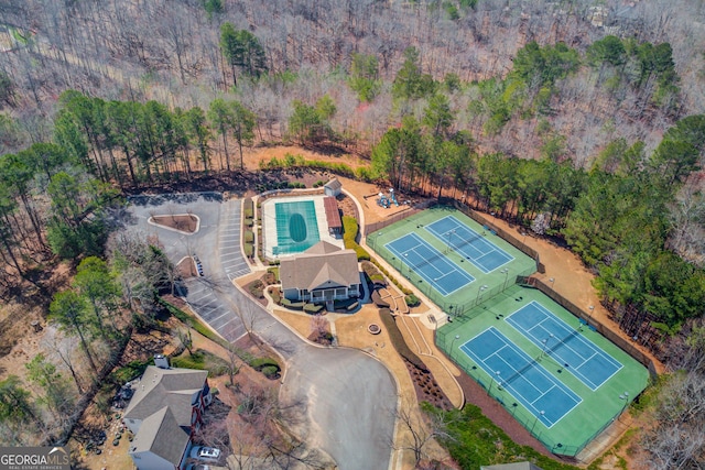 birds eye view of property