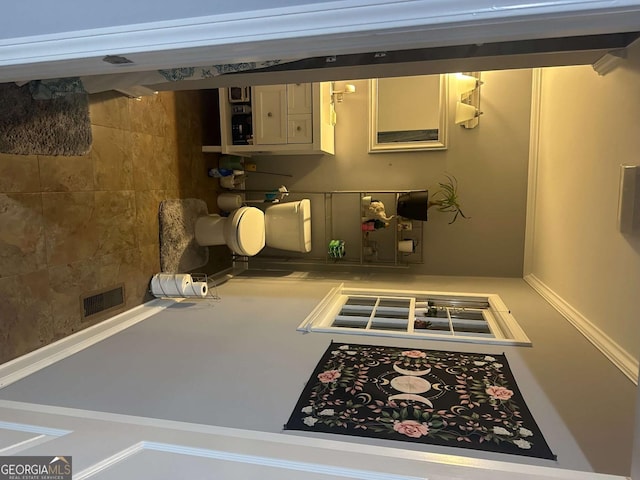 interior space with visible vents