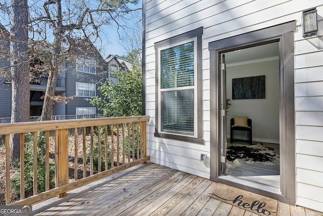 1322 Stanley Park Dr, Decatur, GA 30033 - view of wooden terrace