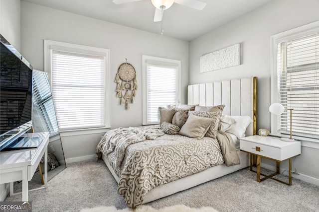 1322 Stanley Park Dr, Decatur, GA 30033 - carpeted bedroom featuring baseboards and a ceiling fan