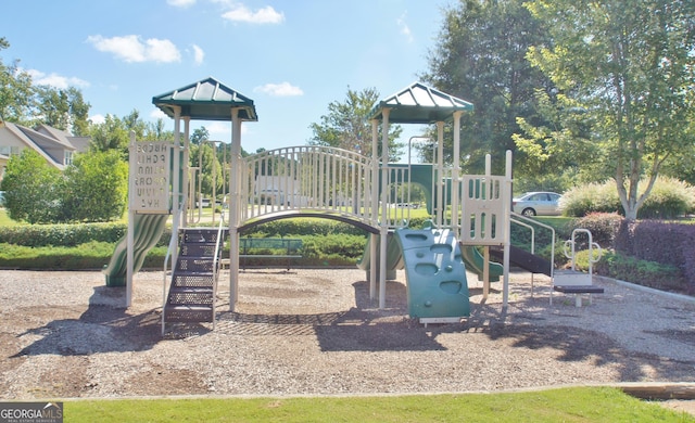 view of communal playground