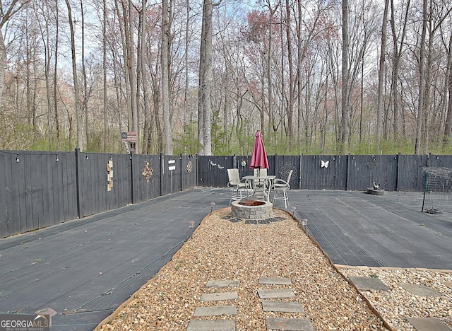 view of asphalt road