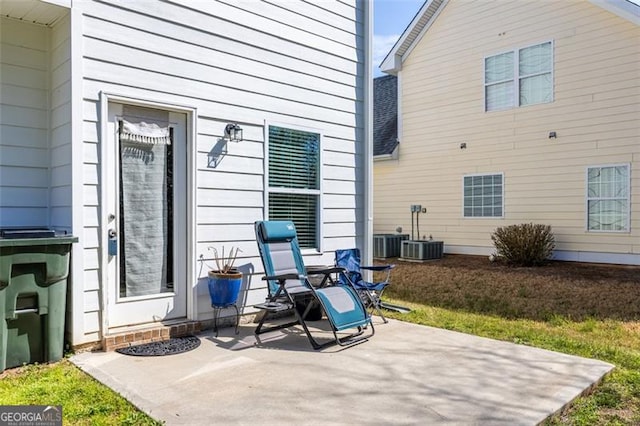 view of patio with cooling unit