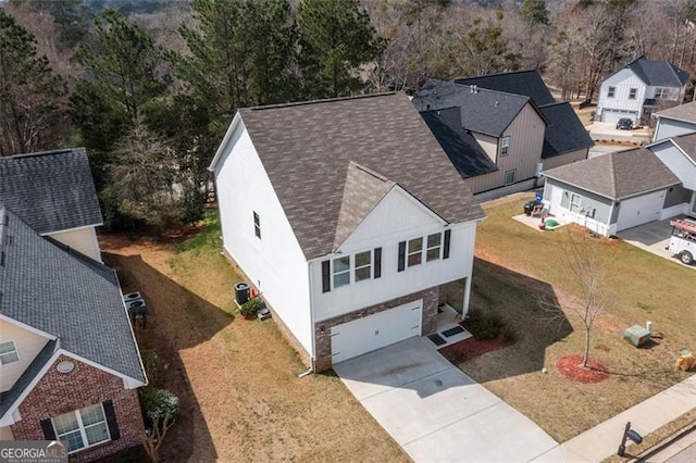 bird's eye view featuring a residential view