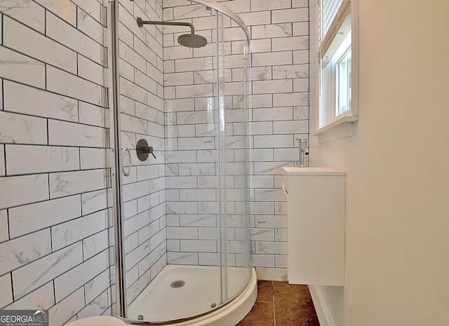 full bath featuring a stall shower