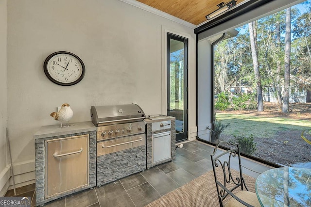 view of sunroom