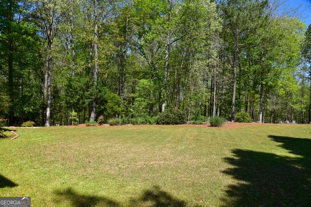 332 Black Willow Ct, Locust Grove, GA 30248 - view of grassy yard featuring a forest view