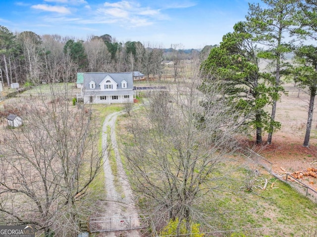 birds eye view of property