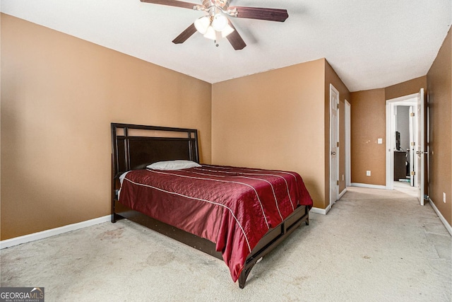 1921 Boulder Gate Dr, Ellenwood, GA 30294 - bedroom featuring carpet flooring, a ceiling fan, and baseboards