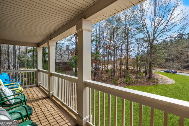 view of balcony