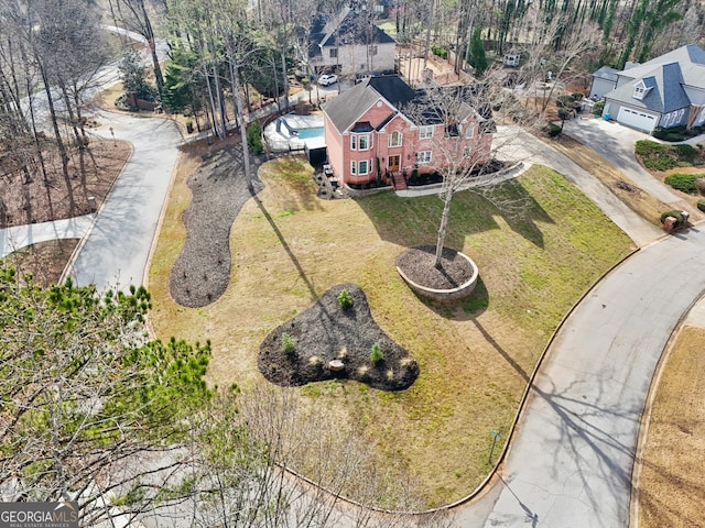 birds eye view of property