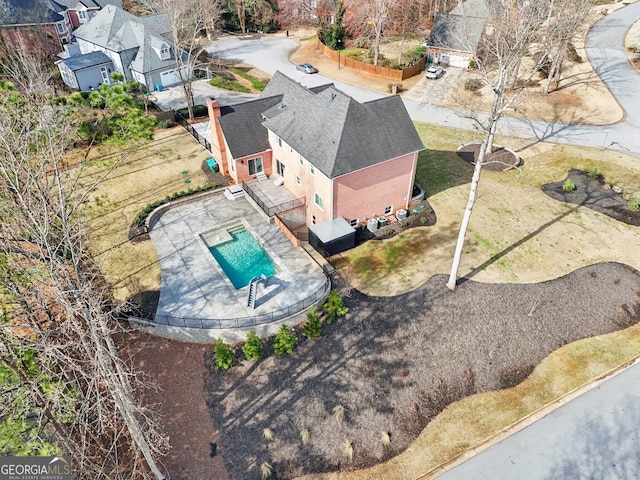 birds eye view of property