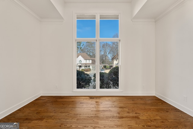 spacious closet with wood finished floors