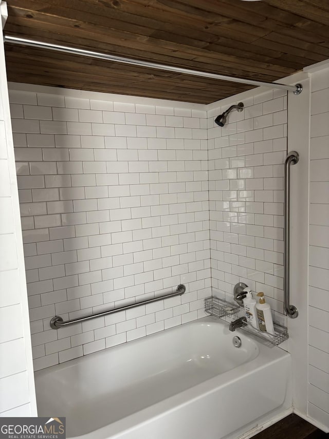 bathroom featuring  shower combination