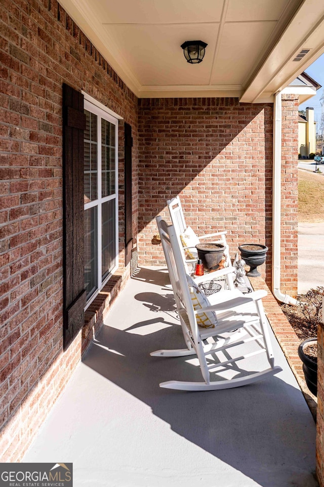 view of patio / terrace with visible vents