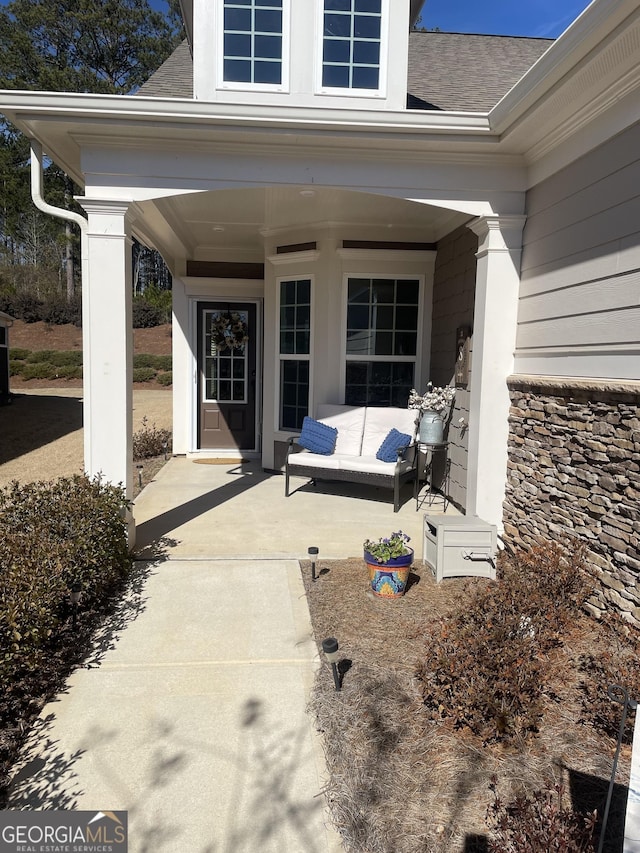 view of patio / terrace featuring a porch