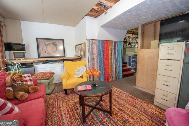 1972 Cox Dr, Austell, GA 30168 - living room featuring carpet flooring