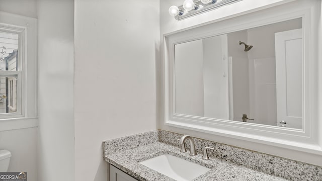 1132 Fair St SW, Atlanta, GA 30314 - full bath featuring vanity, toilet, and a shower