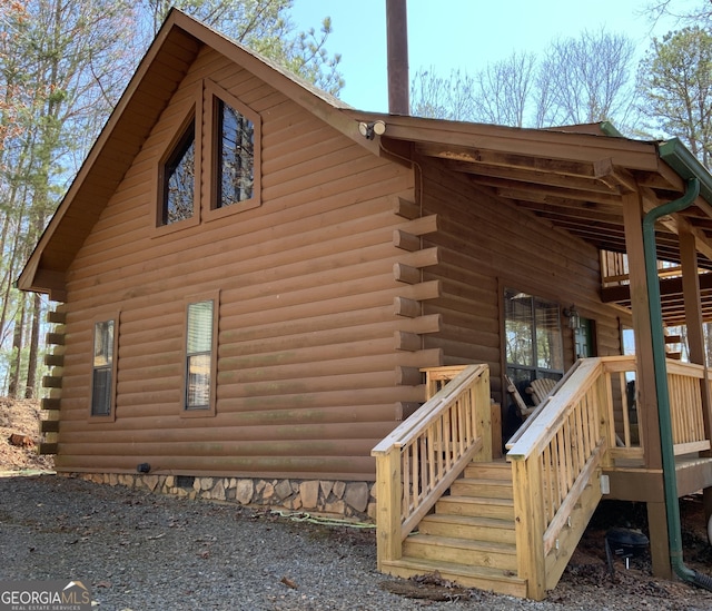 114 Palisade Dr, Ellijay, GA 30540 - view of home's exterior with log exterior