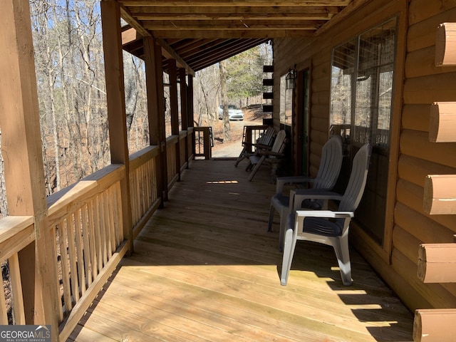 114 Palisade Dr, Ellijay, GA 30540 - view of wooden deck