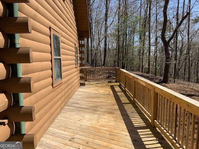 114 Palisade Dr, Ellijay, GA 30540 - view of wooden deck