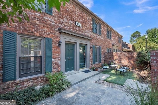 view of patio with fence