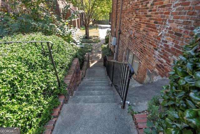 view of stairs