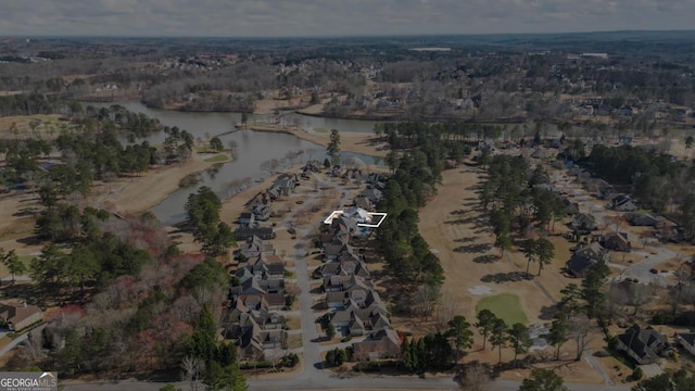 9620 Coastal Pointe Dr, Villa Rica, GA 30180 - aerial view featuring a water view