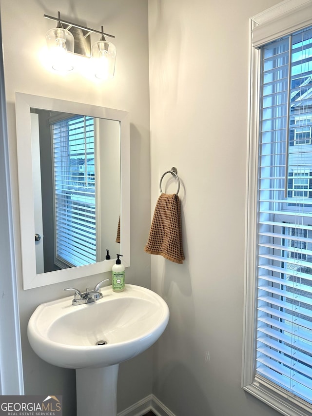 bathroom with a sink