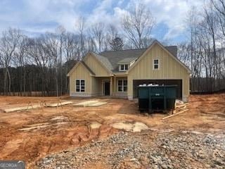 view of front of house with an attached garage