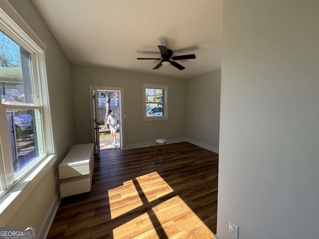 1510 Olympian Way SW, Atlanta, GA 30310 - unfurnished room with plenty of natural light, wood finished floors, and ceiling fan