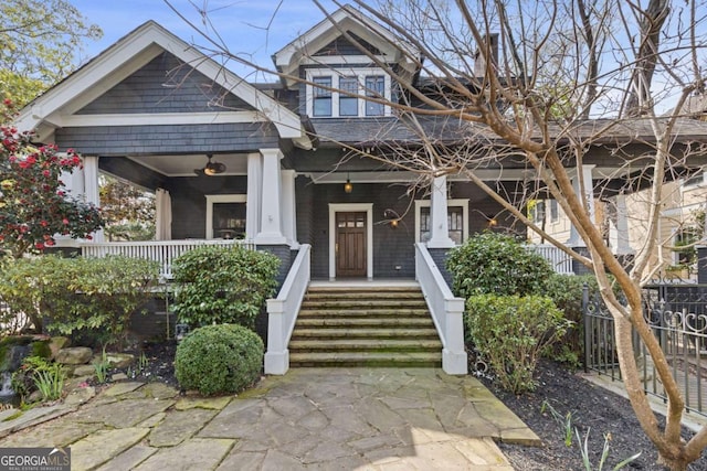 view of front of house with a porch