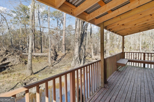 view of wooden terrace