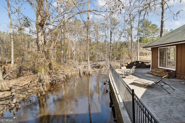view of water feature