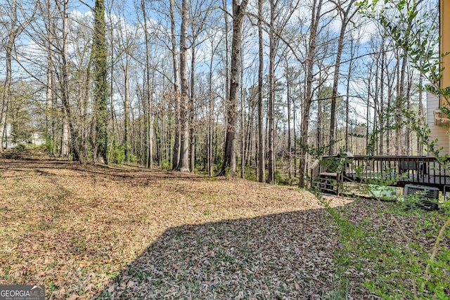 4304 Ruth Ln, Powder Springs, GA 30127 - view of yard featuring a wooden deck