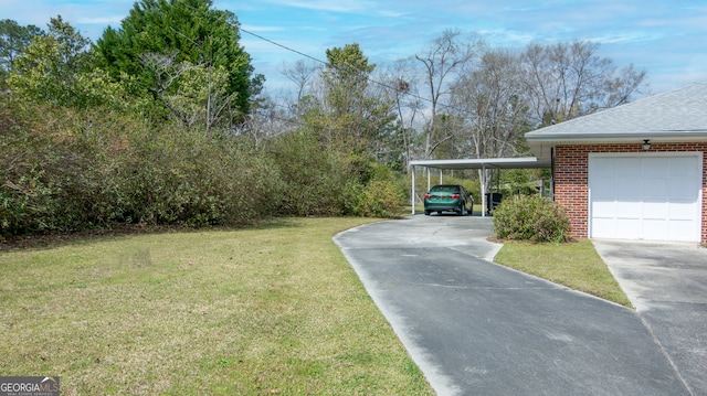 exterior space featuring concrete driveway