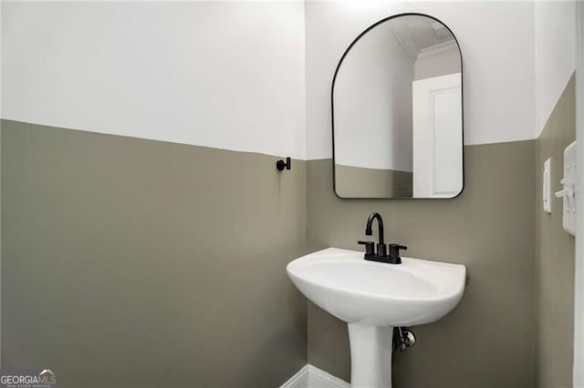 bathroom with a sink
