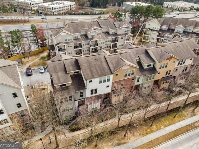 drone / aerial view featuring a residential view