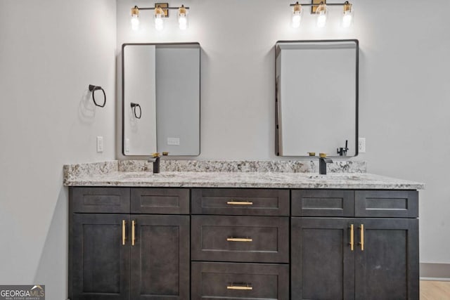 303 Tumbling Shoals Ct, Gray, GA 31032 - full bath with double vanity and a sink
