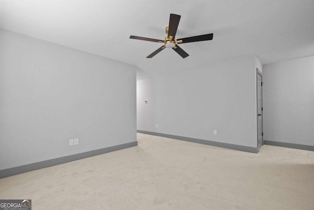 303 Tumbling Shoals Ct, Gray, GA 31032 - carpeted spare room with baseboards and ceiling fan