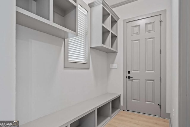 303 Tumbling Shoals Ct, Gray, GA 31032 - mudroom featuring light wood-style floors