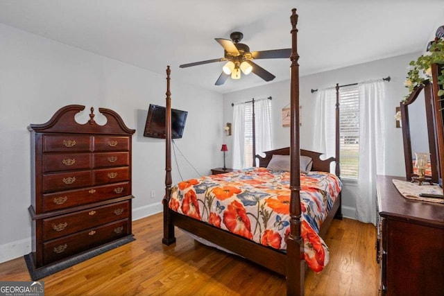 22 Valley Creek Dr SW, Cartersville, GA 30120 - bedroom featuring ceiling fan, baseboards, and wood finished floors