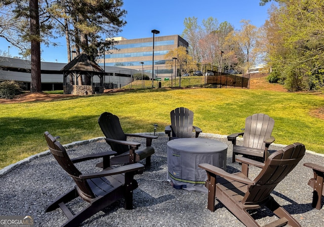 3530 Piedmont Rd NE Unit 3I, Atlanta, GA 30305 - view of yard featuring a gazebo