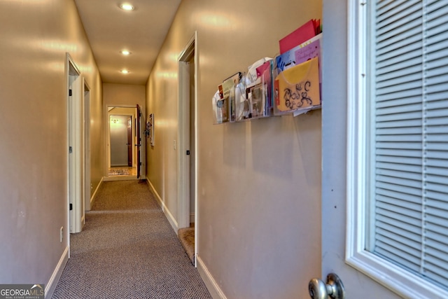 1068 Coleman River Rd, Clayton, GA 30525 - hallway with carpet floors, recessed lighting, and baseboards