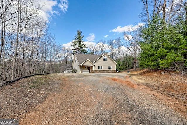 1068 Coleman River Rd, Clayton, GA 30525 - view of front of house featuring dirt driveway