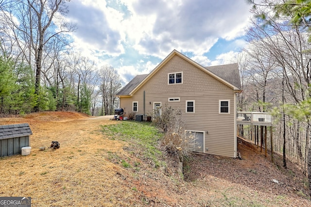 1068 Coleman River Rd, Clayton, GA 30525 - view of side of property featuring central AC unit