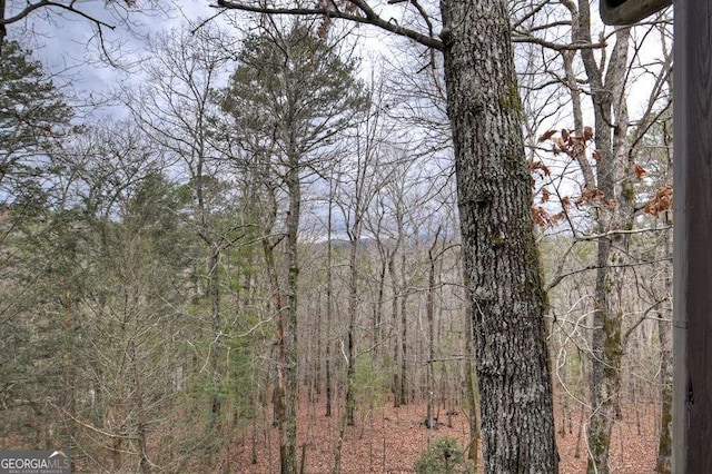 view of landscape featuring a view of trees